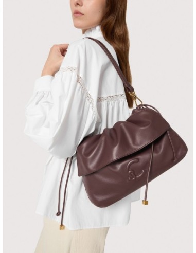 Borsa a spalla in pelle liscia Coccinelle Lidia Small – Noir - foto 5