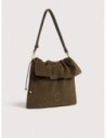 Borsa a spalla piatta in camoscio Coccinelle Lidia Medium – Fango Borsa a spalla piatta in camoscio Coccinelle Lidia Medium – Fango