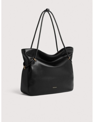 Borsa shopping in pelle liscia Coccinelle Lizzie Medium – Noir - foto 2