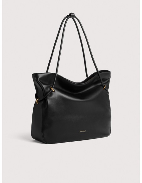 Borsa shopping in pelle liscia Coccinelle Lizzie Medium – Noir - foto 2