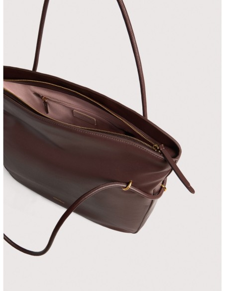 Borsa shopping in pelle liscia Coccinelle Lizzie Medium – Berry - foto 3