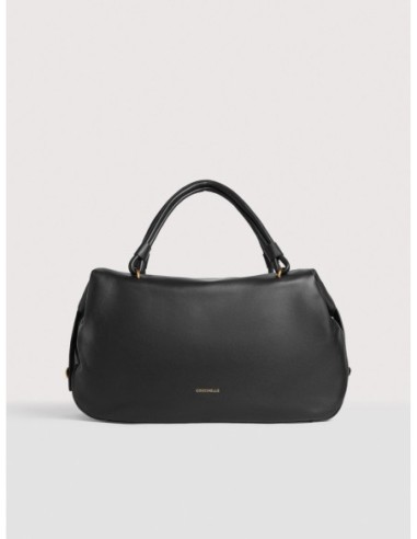 Borsa a mano in pelle liscia Coccinelle Lizzie Medium – Noir - foto 1