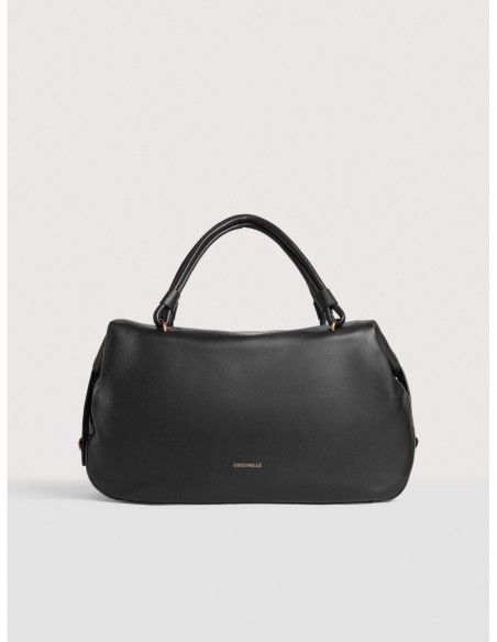 Borsa a mano in pelle liscia Coccinelle Lizzie Medium – Noir - foto 1