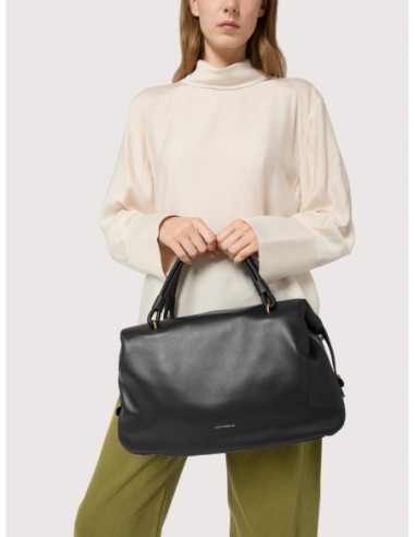 Borsa a mano in pelle liscia Coccinelle Lizzie Medium – Noir - foto 5