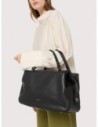 Borsa a mano in pelle liscia Coccinelle Lizzie Medium – Noir Borsa a mano in pelle liscia Coccinelle Lizzie Medium – Noir