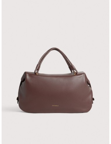 Borsa a mano in pelle liscia Coccinelle Lizzie Medium – Berry - foto 1