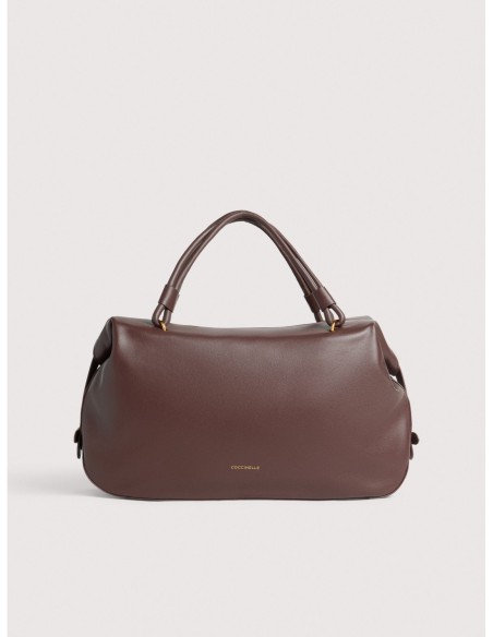 Borsa a mano in pelle liscia Coccinelle Lizzie Medium – Berry - foto 1