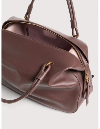 Borsa a mano in pelle liscia Coccinelle Lizzie Medium – Berry - foto 3