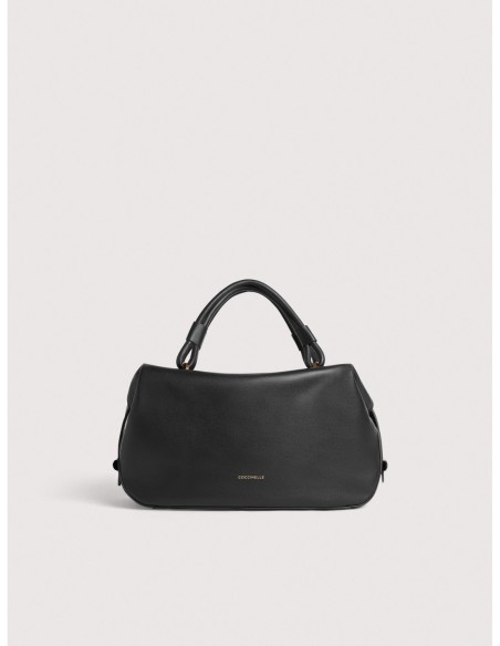 Borsa a mano in pelle liscia Coccinelle Lizzie Small – Noir - foto 1