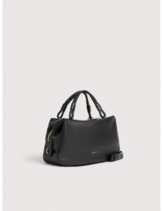 Borsa a mano in pelle liscia Coccinelle Lizzie Small – Noir - foto 1 2