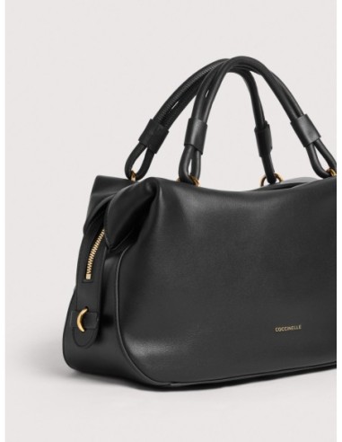Borsa a mano in pelle liscia Coccinelle Lizzie Small – Noir - foto 4