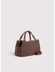 Borsa a mano in pelle liscia Coccinelle Lizzie Small – Berry - foto 1 2