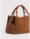 Borsa a mano in camoscio Coccinelle Lizzie Small – Cognac