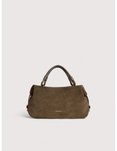 Borsa a mano in camoscio Coccinelle Lizzie Small – Fango - foto 1
