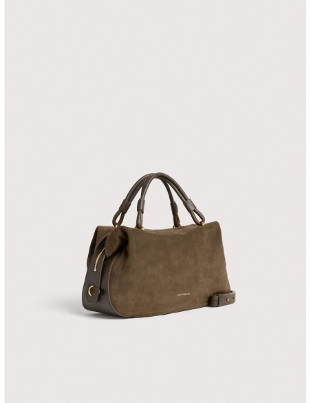 Borsa a mano in camoscio Coccinelle Lizzie Small – Fango - foto 2