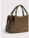 Borsa a mano in camoscio Coccinelle Lizzie Small – Fango Borsa a mano in camoscio Coccinelle Lizzie Small – Fango
