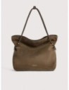 Borsa shopping in camoscio Coccinelle Lizzie Medium – Fango Borsa shopping in camoscio Coccinelle Lizzie Medium – Fango