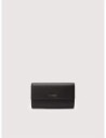 Portafoglio grande con patta in pelle con grana Coccinelle Metallic Large – Noir Portafoglio grande con patta in pelle con grana Coccinelle Metallic Large – Noir