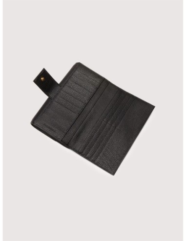 Portafoglio grande con patta in pelle con grana Coccinelle Metallic Large – Noir - foto 2