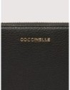 Portafoglio grande con zip e 12 porta carte in pelle con grana Coccinelle Metallic Large – Noir Portafoglio grande con zip e 12 porta carte in pelle con grana Coccinelle Metallic Large – Noir