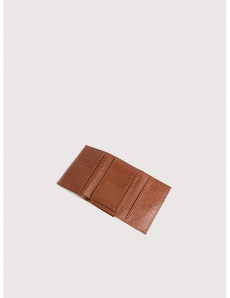 Portafoglio medio con patta in pelle con grana Coccinelle Metallic Medium – Cognac - foto 2