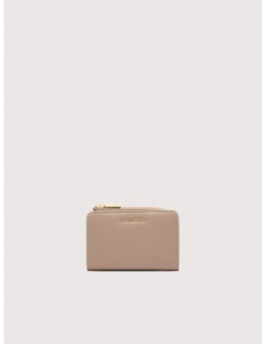 Portafoglio piccolo in pelle con grana Coccinelle Metallic Small – Warm Taupe - foto 1