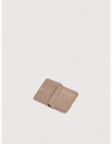 Portafoglio piccolo in pelle con grana Coccinelle Metallic Small – Warm Taupe - foto 2