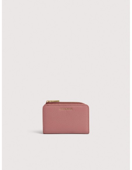 Portafoglio piccolo in pelle con grana Coccinelle Metallic Small – Winter Rose - foto 1