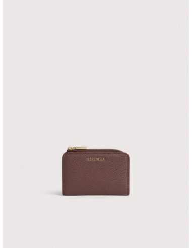 Portafoglio piccolo in pelle con grana Coccinelle Metallic Small – Berry - foto 1