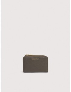 Portafoglio piccolo in pelle con grana Coccinelle Metallic Small – Fango - foto 1