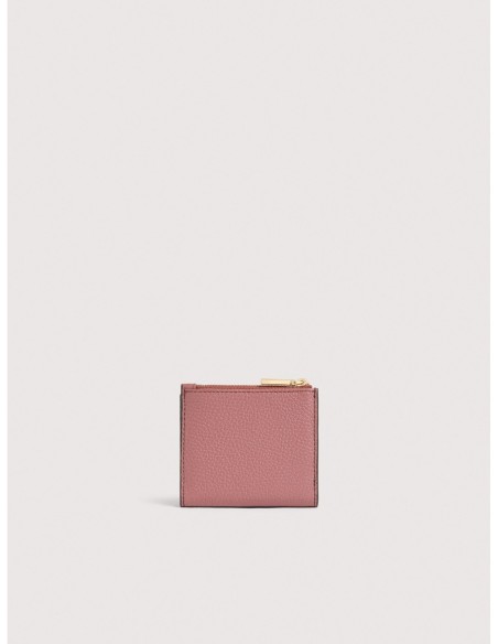 Portafoglio compatto in pelle tricolore Coccinelle Metallic Medium – Berry/Winter Rose/Eucalipto - foto 3