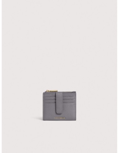 Portafoglio compatto in pelle con grana Coccinelle Metallic Medium – Stove - foto 1