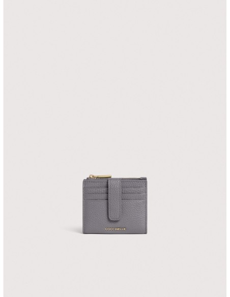 Portafoglio compatto in pelle con grana Coccinelle Metallic Medium – Stove - foto 1