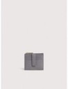Portafoglio compatto in pelle con grana Coccinelle Metallic Medium – Stove