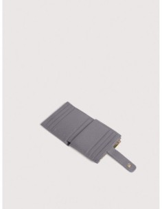 Portafoglio compatto in pelle con grana Coccinelle Metallic Medium – Stove - foto 1 2