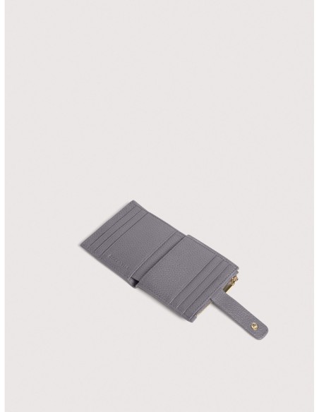 Portafoglio compatto in pelle con grana Coccinelle Metallic Medium – Stove - foto 2