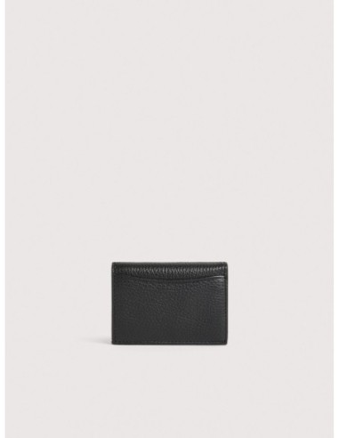 Portafoglio piccolo con bottone in pelle con grana Coccinelle Metallic Small – Noir - foto 3