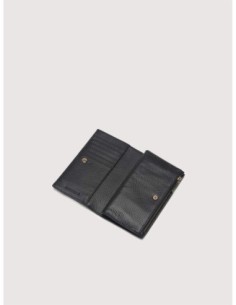Portafoglio medio in pelle con grana Coccinelle Metallic Large – Noir - foto 1 2