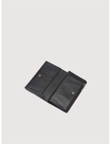 Portafoglio medio in pelle con grana Coccinelle Metallic Large – Noir - foto 2