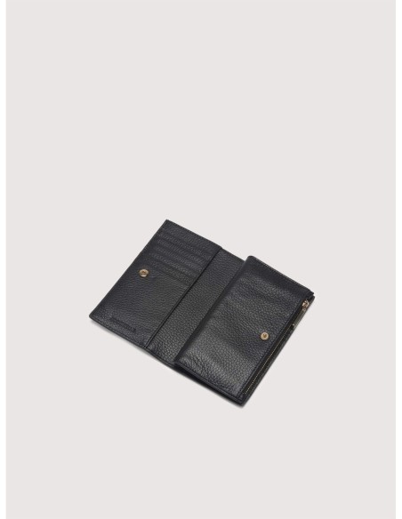 Portafoglio medio in pelle con grana Coccinelle Metallic Large – Noir - foto 2