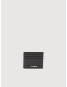Portacarte in pelle con grana Coccinelle Metallic Small – Noir - foto 1