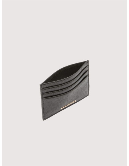 Portacarte in pelle con grana Coccinelle Metallic Small – Noir - foto 2