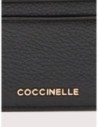 Portacarte in pelle con grana Coccinelle Metallic Small – Noir Portacarte in pelle con grana Coccinelle Metallic Small – Noir