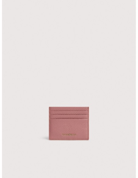 Portacarte in pelle con grana Coccinelle Metallic Small – Winter Rose - foto 1