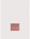 Portacarte in pelle con grana Coccinelle Metallic Small – Winter Rose