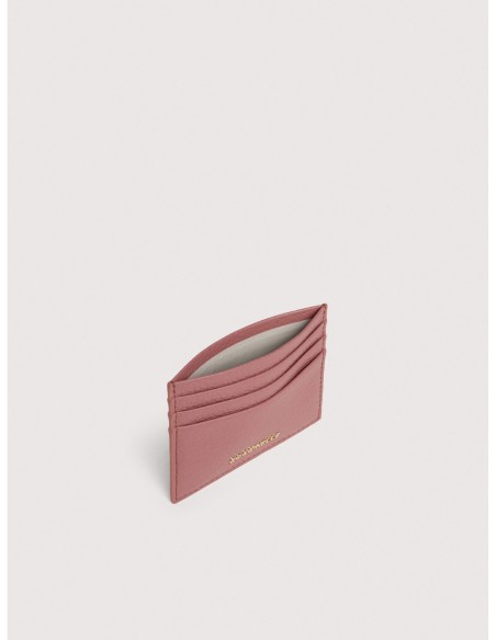 Portacarte in pelle con grana Coccinelle Metallic Small – Winter Rose - foto 2