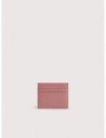 Portacarte in pelle con grana Coccinelle Metallic Small – Winter Rose