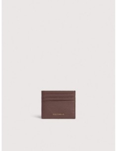 Portacarte in pelle con grana Coccinelle Metallic Small – Berry - foto 1