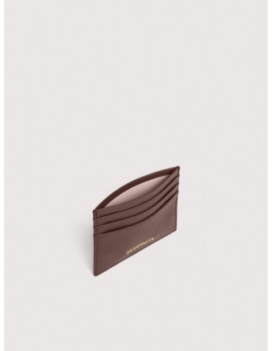 Portacarte in pelle con grana Coccinelle Metallic Small – Berry - foto 2