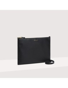 Minibag a tracolla in pelle con grana Coccinelle – Noir - foto 1 2